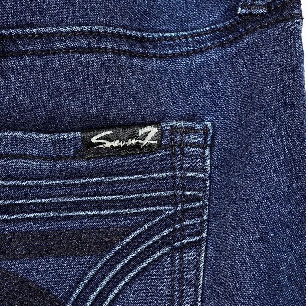 Seven7 Jeans Womens Size 6 Blue Stretch‎ Slim Ankle Cropped Homer Blue Style